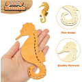 28Pcs Ocean Animals Wood Cutouts for Art Craft